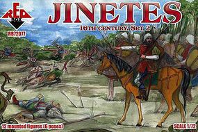 Red-Box Jinetes XVI Century Set #2 Plastic Model Military Figures 1/72 Scale #72077