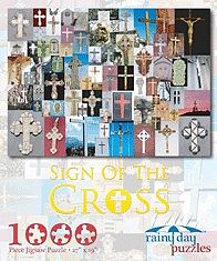 Rainy-Day Sign of the Cross Crucifixes Collage Puzzle (1000pc)