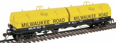 Red-Caboose Evans 100-Ton Coil Car w/Angled Hoods Milwaukee Road HO Scale Model Railroad #32527