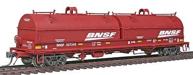 Red-Caboose BNSF Railway 100-Ton Evans Coil Car w/Round Hoods HO Scale Model Train Car #32563