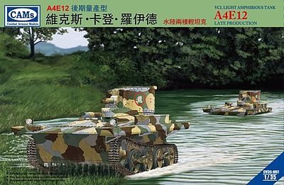 Riich A4E12 VCL Light Amphibious Tank (Late) Plastic Model Military Vehicle Kit 1/35 Scale #35002