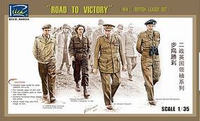 Riich Road to Victory WWII British Leaders Figure Set 4 Plastic Model Military Figure 1/35 #35023