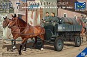 Riich German HF7 Horse Drawn Steel Field Wagon Plastic Model Military Vehicle Kit 1/35 #35043