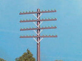 Rix Railroad Telephone Pole Crossarms (72) Model Railroad Trackside Accessory HO Scale #31
