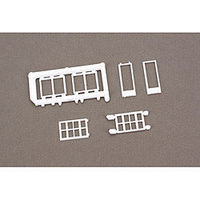 Rix Windows Assorted (6) Model Railroad Scratch Supply HO Scale #5411201541-1201