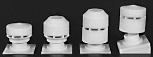 Rix Roof Vents for Industrial Buildings (8) HO Scale Model Railroad Building Accessory #610