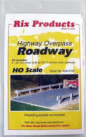thumbnail image 2 of N Scale Rix 156 Highway Overpass Roadway Kit - Unassembled Model Railroad Scenery 2 of 4