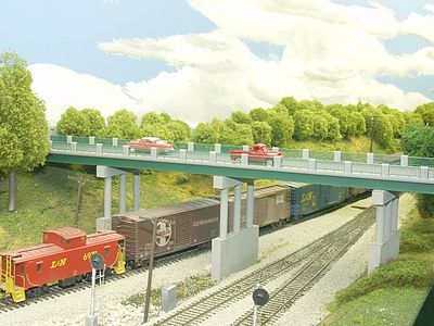 Rix Wrought Iron 50 Highway Overpass Railings (4) Model Railroad Bridge Kit #6280124628-0124