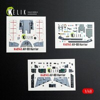 Reskit 1/48 Reskit AV-8B Harrier - interior 3D decals for Hasegawa kit