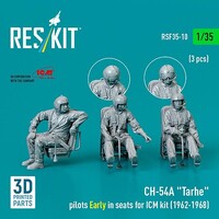 Reskit 1/35 Reskit CH-54A Tarhe pilots Early in seats for ICM kit (1962-1968) (3 pcs) (3D Printed)