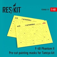 Reskit 1/48 Reskit F-4B Phantom II Pre-cut painting masks for Tamiya kit (1/48)