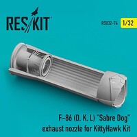 Reskit 1/32 Reskit F-86 (D, K, L) Sabre Dog exhaust nozzle for KittyHawk kit