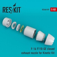 Reskit 1/48 Reskit F-16 F110-GE closed exhaust nozzles for Kinetic Kit (1/48)