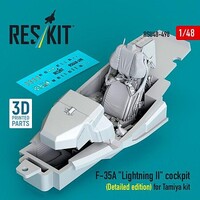 Reskit 1/48 Reskit F-35A Lightning II cockpit (Detailed edition) for Tamiya