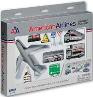 Realtoy American Airlines Airport Die Cast Playset (13pc Set)