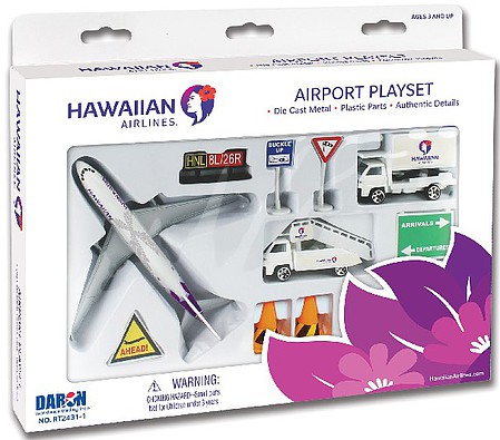Realtoy Hawaiian Airlines Die Cast Playset (12pc Set)