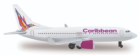 Realtoy Caribbean Airlines B737 (5 Wingspan) (Die Cast)