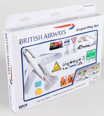 Realtoy British Airways Die Cast Playset (12pc Set)