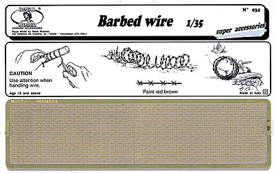 Royal-Model Brass Barbed Wire (Photo-Etch) Plastic Model Military Diorama Accessory 1/35 Scale #32