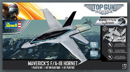 Revell-Monogram Top Gun Maverick F/A18E Super Hornet Plastic Model Airplane Snap Kit 1/72 Scale #1267