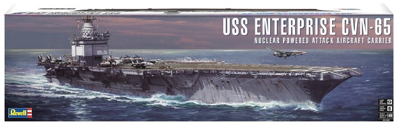 Revell-monogram 1 400 Uss Enterprise Cvn65 Nuclear Powered Aircraft 