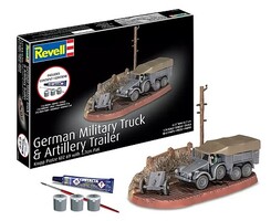 Revell-Monogram Starter Kit German Military Truck & Artillery Trailer Skill