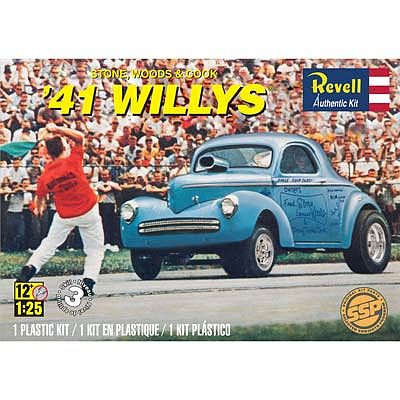 Revell-Monogram Stone/Woods/Cook 41 Willys (SSP) Plastic Model Car Kit 1/25 Scale #851287