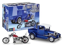 Revell-Monogram 29'Ford PU w/Chopper 1-25