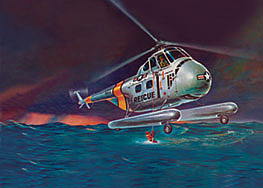 Revell-Monogram H-19 Rescue Helicopter Plastic Model Helicopter Kit 1/48 Scale #855331