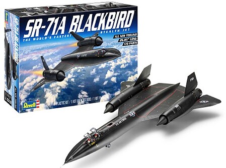 Revell 1:72 Scale SR-71A Blackbird Spy Plane Plastic Model Kit – New, Militaria Theme