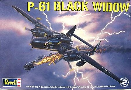 Revell-Monogram P-61 Black Widow Plastic Model Airplane Kit 1/48 Scale #857546