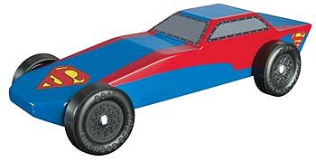 Revell-Monogram Superman Sports Car Racer Series Kit Pinewood Derby Car #y9404