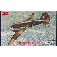 Roden AC47D Spooky US Ground Attack Aircraft Plastic Model Airplane Kit 1/144 Scale #310