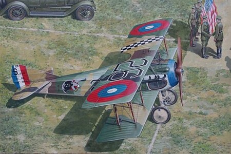 Roden Spad XIIIc1 WWI French BiPlane Fighter Plastic Model Airplane Kit 1/32 Scale #636