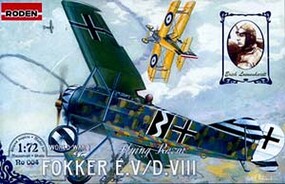 Roden Fokker E.V Flying Razor Plastic Model Airplane Kit 1/72 Scale #rd0004