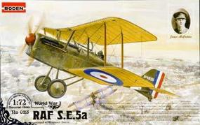 Roden SE5A RAF with Hispano Suiza Plastic Model Airplane Kit 1/72 Scale #rd0023