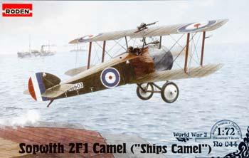 Roden Sopwith 2 F.1 Ships Camel Plastic Model Airplane Kit 1/72 Scale #rd0044