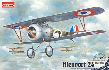 Roden Nieuport 24 Plastic Model Airplane Kit 1/32 Scale #rd0618