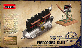 Roden Mercedes D.III 160HP Engine Plastic Model Engine Kit 1/32 Scale #rd0623
