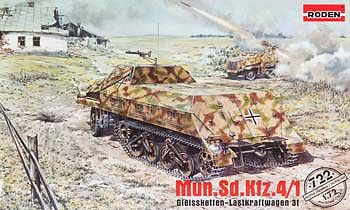 Roden MUN.Sd.Kfz.4/1 Plastic Model Military Vehicle Kit 1/72 Scale #rd0722