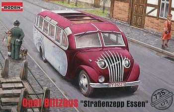Roden Blitzbus Strassenzepp Essen Bus Plastic Model Military Vehicle Kit 1/72 Scale #rd0725