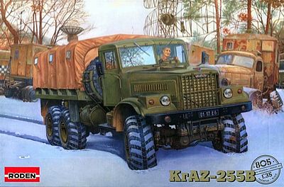 Roden DRAZ-255B Heavy Truck Plastic Model Military Truck Kit 1/35 Scale #rd0805