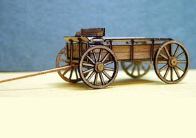 RS-Laser Horse Drawn Farm Wagon Kit O Scale Model Railroad Vehicle #1501