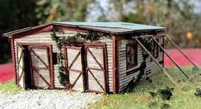 RS-Laser Redneck Garage HO Scale Model Railroad Building #2054