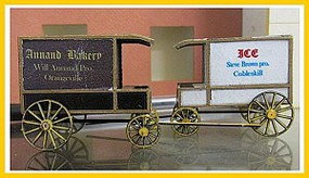 RS-Laser Delivery Wagons Kit (2) HO Scale Model Railroad Vehicle #2508
