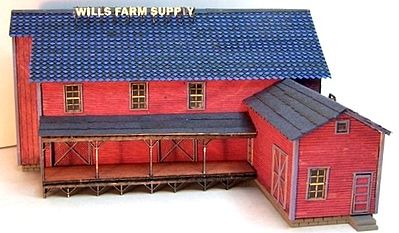 RS-Laser Wills Feed and Seed Kit N Scale Model Railroad Building #3008