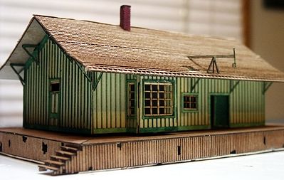 RS-Laser Cheltenham Station Kit N Scale Model Railroad Building #3024