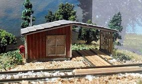 RS-Laser Speeder Shed Kit N Scale Model Railroad Building #3049