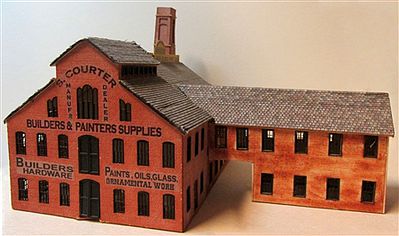 RS-Laser Courter Factory Kit N Scale Model Railroad Building #3057