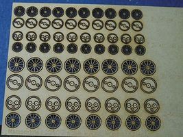 RS-Laser Wagon Wheels (8 Types, 4 Sizes) N Scale Model Railroad Building Accessory #3516